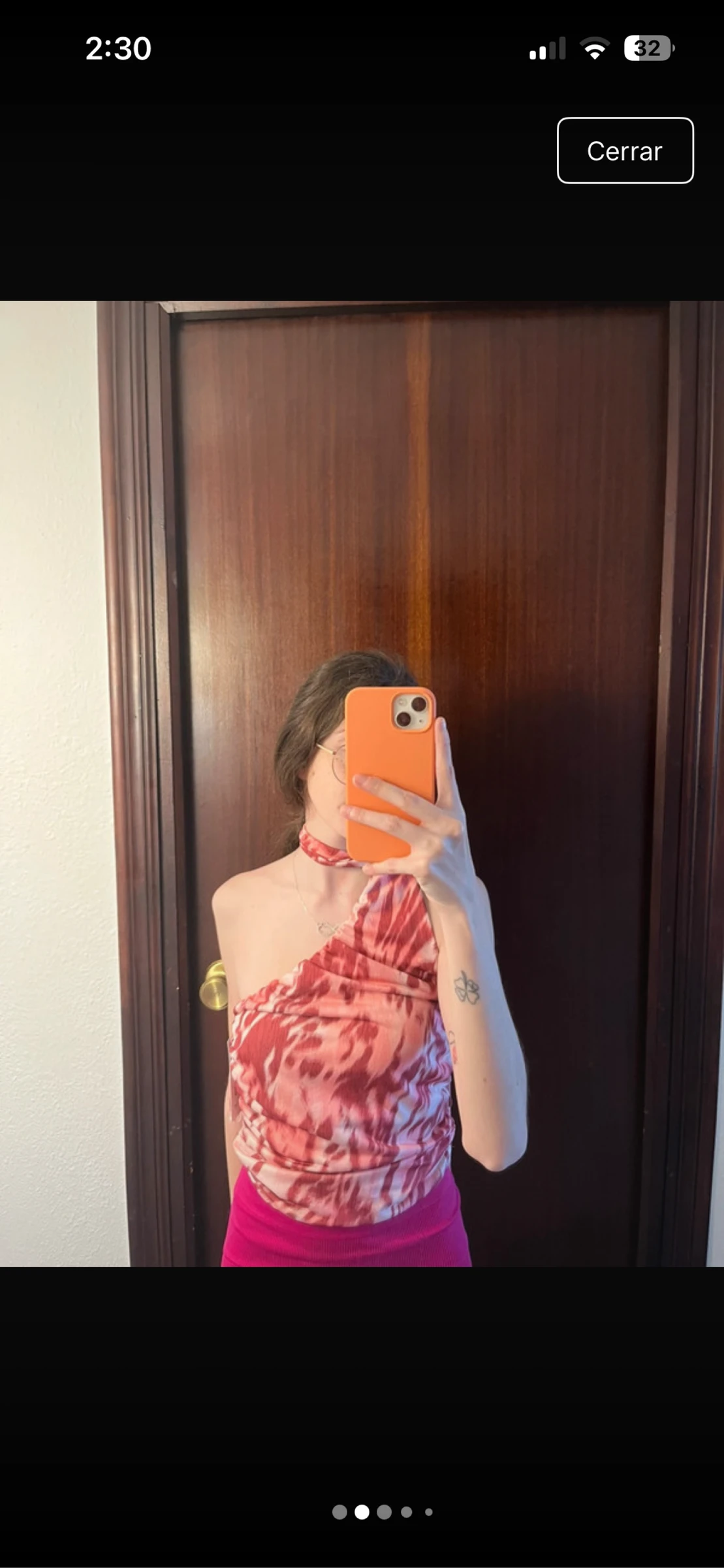 Top rosa estampado leopardo – photo 2